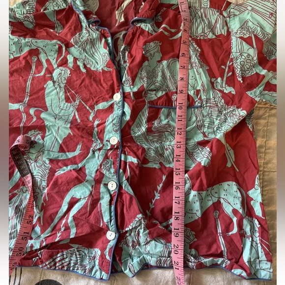 RHODE Berto Neoclassical Pajama Set Top And Pants Size Small - Picture 4 of 11